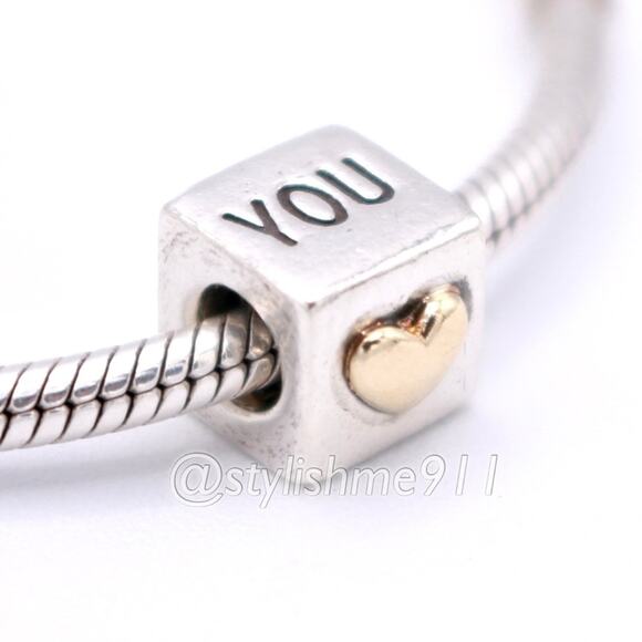 Authentic PANDORA I Love You Charm with 14K Gold - 790200 - Picture 3 of 12